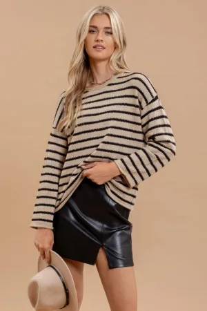 Stripe Drop Shoulder Sweater