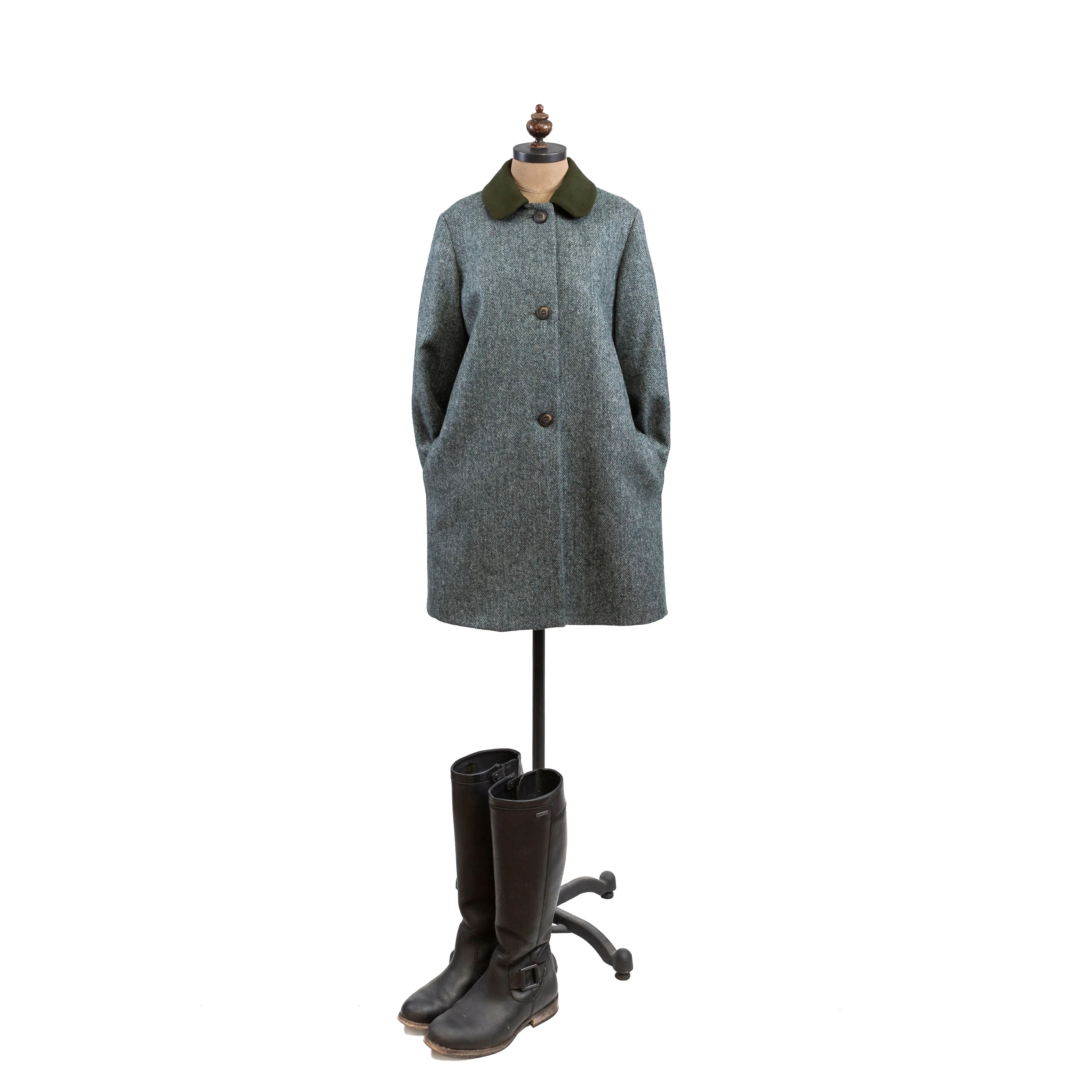 Tabitha Coat in Blue Grey HB