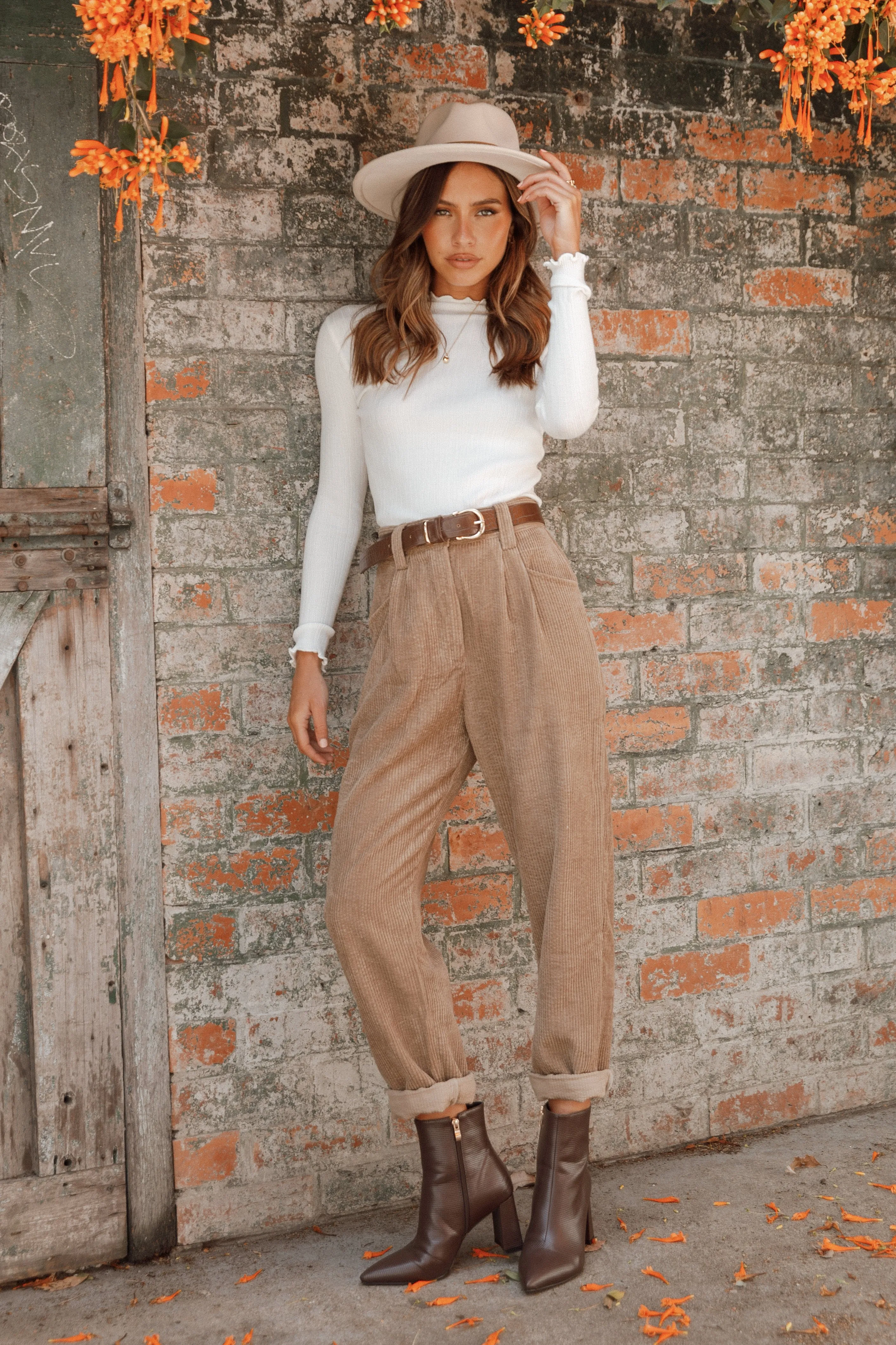 Talaren Cord Pant - Brown