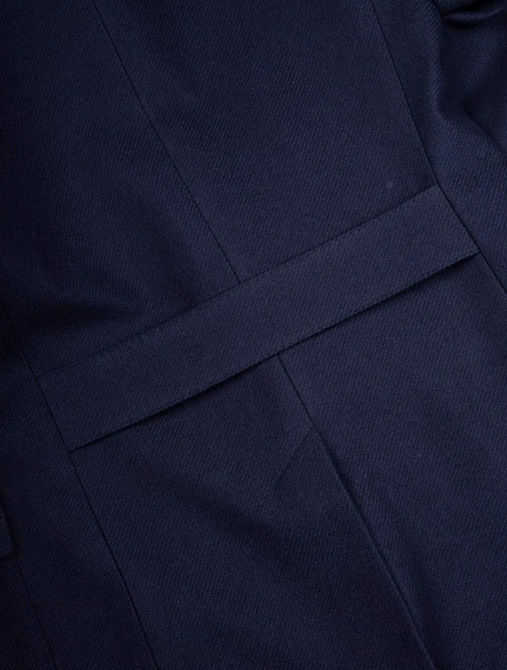 Twill Overcoat With Insert Navy