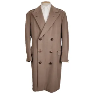 Vintage Hawkes Savile Row Wool Overcoat Bespoke Coat for Lt Colonel 1960