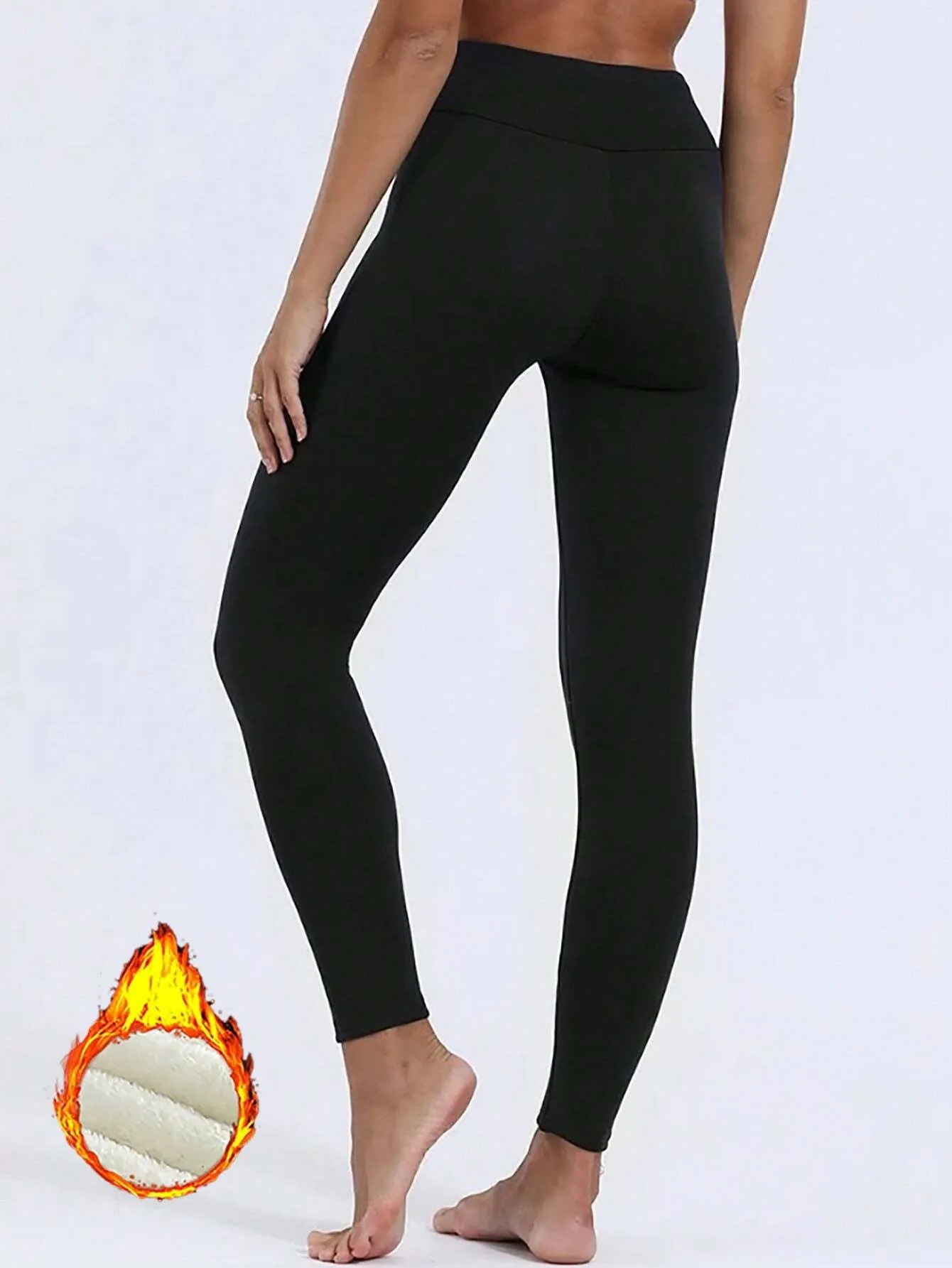 Women Fleece Lined Legging With Pockets