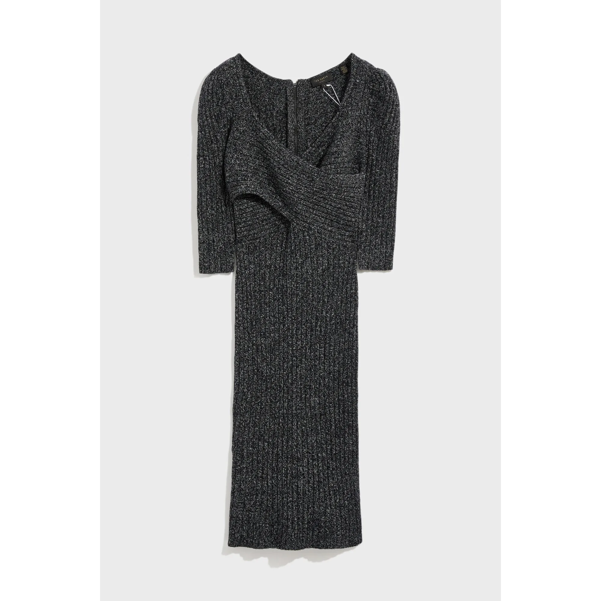 Women Wmd-Chelsiy-Sweetheart Neckline Knitted Dress - Black