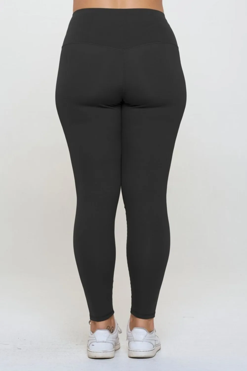 Yelete Fleece Lined High Waisted Leggings Black