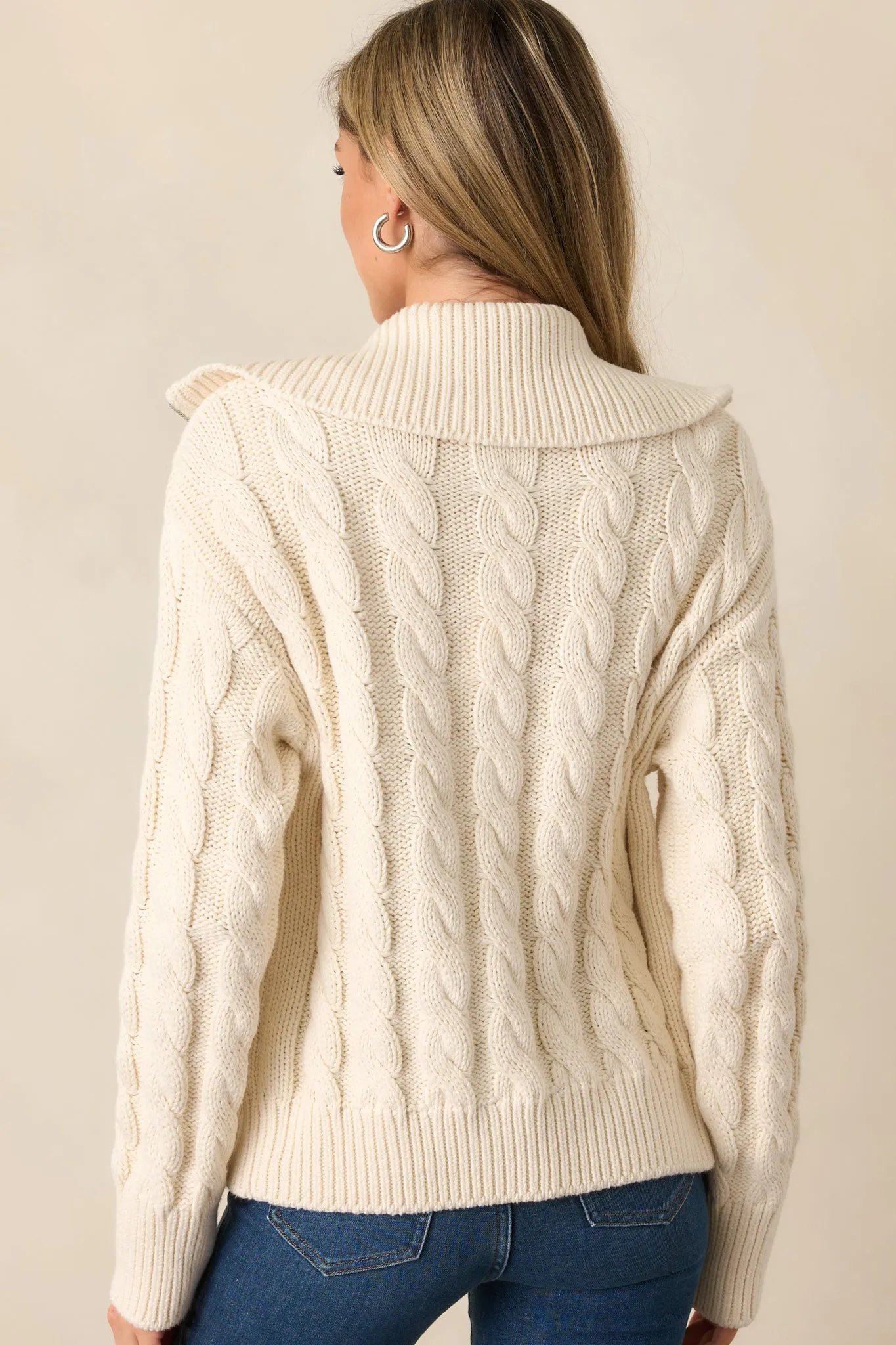 Z Supply Hemingway Ivory Seasalt Cable Cardigan